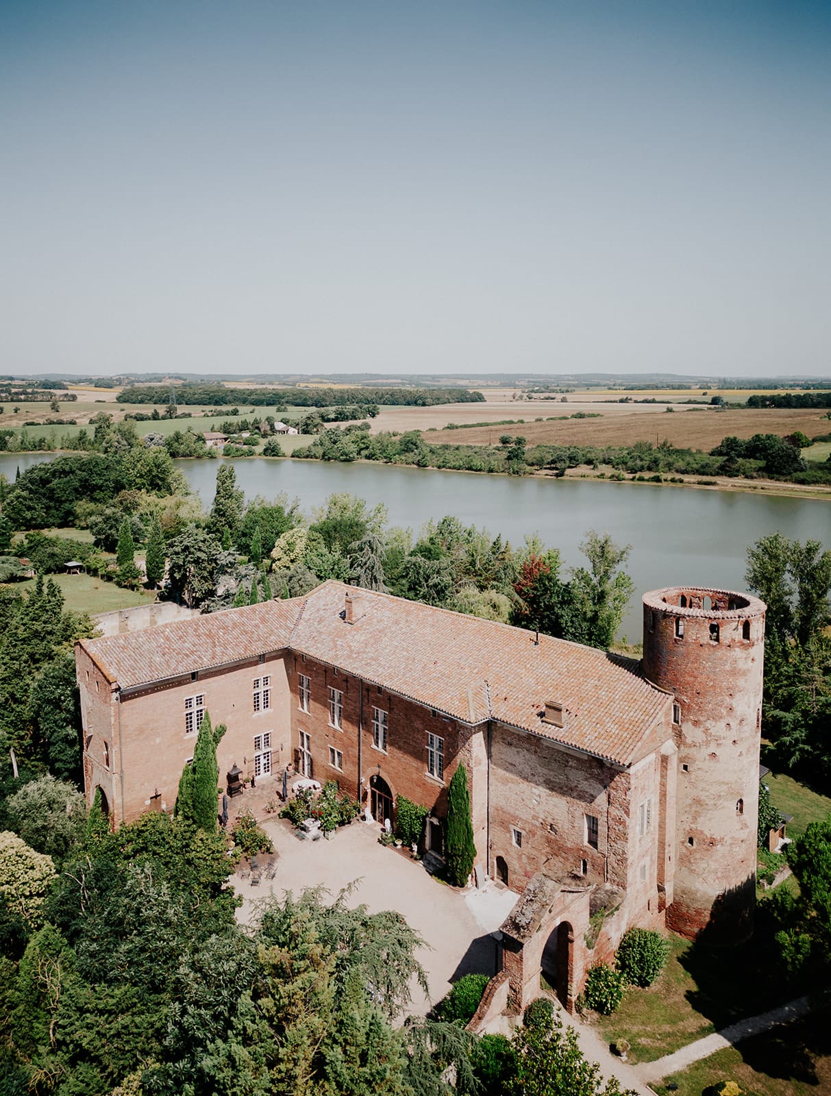 Le Château de Launac vu du ciel